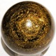 Bronzite crystals from Brazil shaped into a sphere
