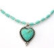 Turquoise heart necklace