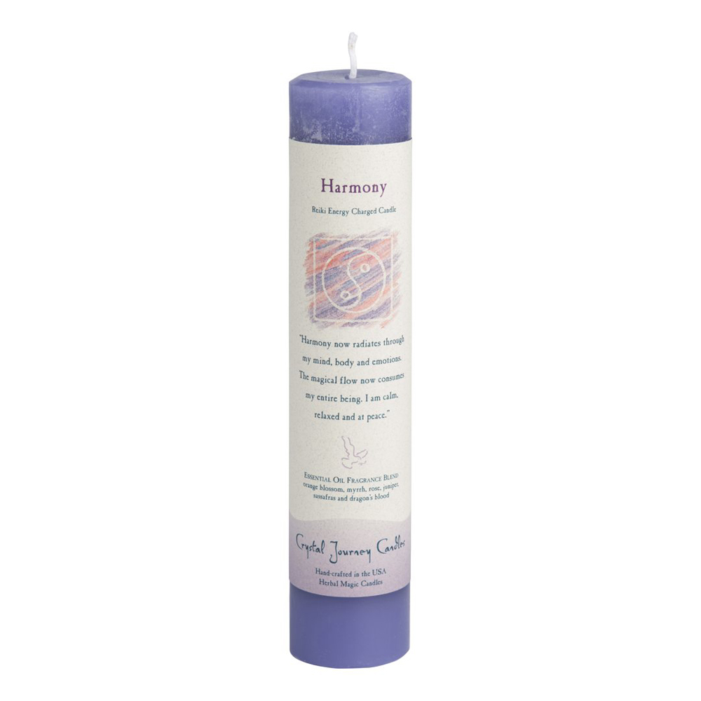 Harmony Reiki Charged Pillar Candle