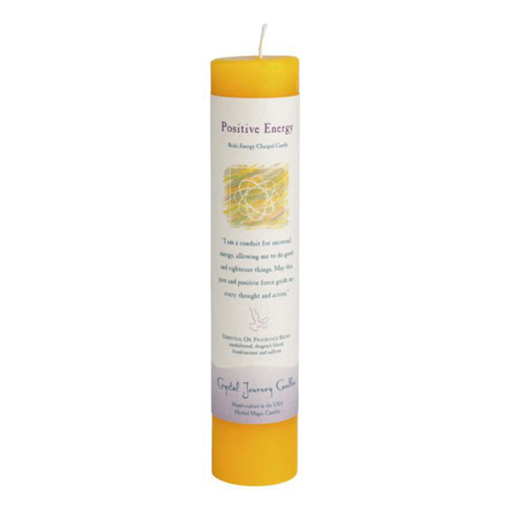 Positive Energy Reiki Charged Pillar Candle