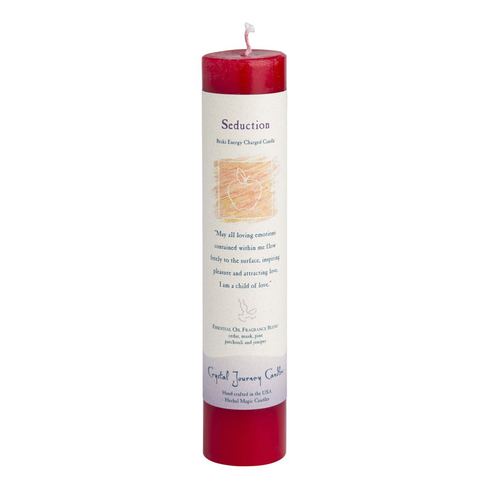 Seduction Reiki Charged Pillar Candle