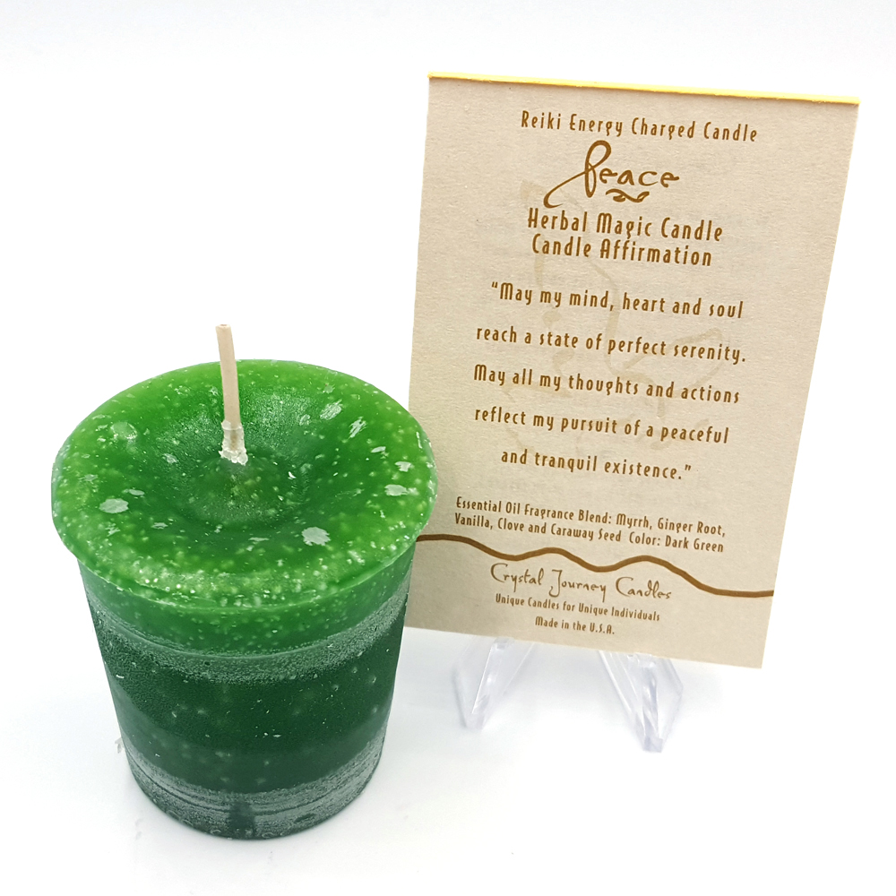 Peace Reiki Charged Votive Candle