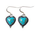 Turquoise Heart Earrings