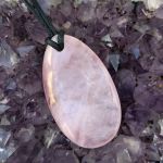 Rose Quartz Pear Drop Pendant