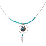 Turquoise Shield Design Necklace