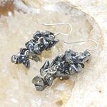 Hematite Grape Earrings