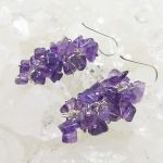 Amethyst Grape Earrings