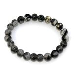 Green Moss Agate Beaded Bracelet