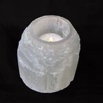 Selenite Mountain Style T-Lite Holder