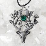 The Stag Lord Pewter Pendant