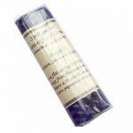 Deep Purple Beeswax Candles pack of 2
