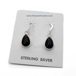 Onyx Hanging Tear Drop Earrings