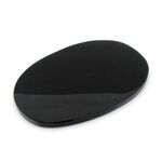 Oval Black Obsidian Mirror