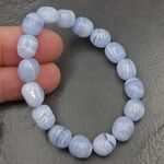 Blue Lace Agate Nugget Bracelet
