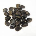 Small Black Obsidian Tumble Stones 1-1.5cm
