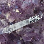 Long Quartz Crystal Pendant