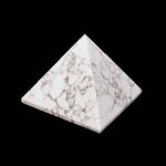 White Howlite Pyramid 4cm wide