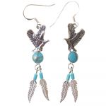 Turquoise Eagle Earrings