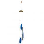 Blue Agate Slice Wind Chimes with Rods