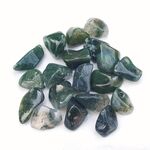 Green Moss Agate Tumble Stones 1-1.5cm