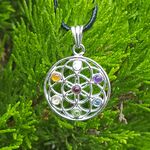 Flower of Life Chakra Mandala II Pendant SP