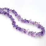 Amethyst Chip Necklace 36 inch