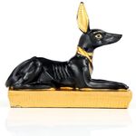 Black & Gold Anubis Recumbent Ornament