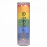 Seven Chakras Candle with Essential Oils