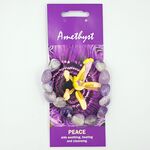 Amethyst Chevron Tumble Stone Bracelet