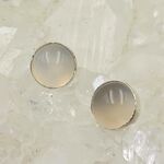Moonstone Stud Earrings 8mm