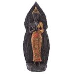 Thai Buddha on Wood Effect Figurine