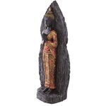 Thai Buddha on Wood Effect Figurine