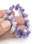 Amethyst Chevron Bracelet