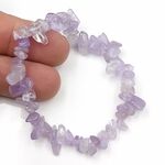Lavender Amethyst Chip Bracelet