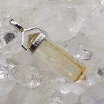 Citrine Double Terminated Pendant Short