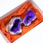 Purple Quartz Geodes from Morocco