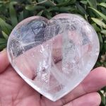 Large Quartz Crystal Puff Heart No1