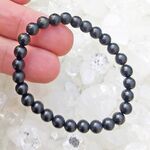 Shungite Round Beaded Bracelet 6mm