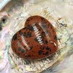 Mahogany Obsidian Puff Hearts 40mm