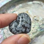 Mini Snowflake Obsidian Hearts