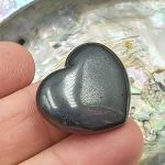 Mini Hematite Hearts 3cm