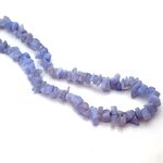 Blue Lace Agate Chip Necklace 32inch
