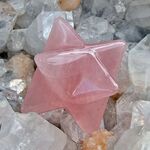 Rose Quartz Merkaba Stars