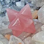 Rose Quartz Merkaba Stars