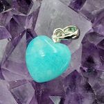 Amazonite Heart Pendant