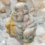 Green Moss Agate Buddha