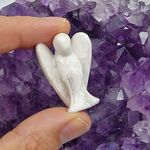 White Howlite Crystal Angel