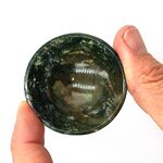 Green Moss Agate Crystal Gem Bowl