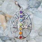 Gemstone Tree of Life Chakra Pendant