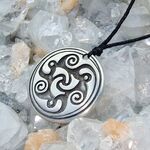 Celtic Spiral Circle Knot Pendant